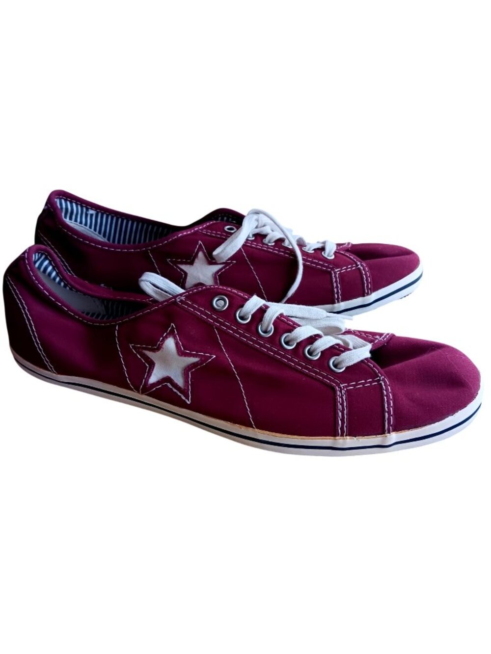 NEW Converse One Star Plum Canvas Sneakers Womens 10 Lace-Up Low-Top NWOB